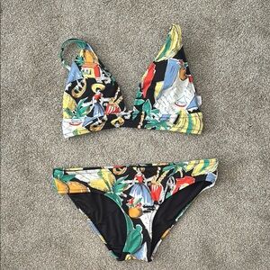 J. Crew Tropical Print Bikini